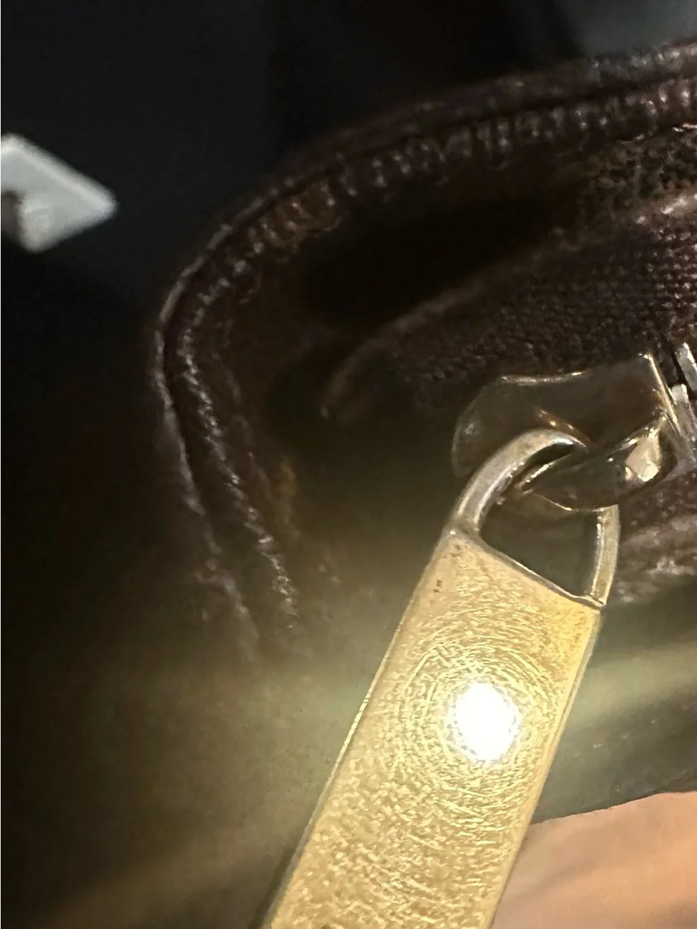 Louis Vuitton Monogram Canvas Tote with Tan Vachetta Straps